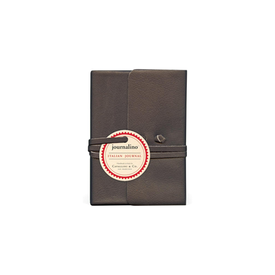 Leather Journalino Charcoal small
