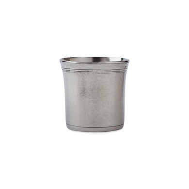a small pewter cup 