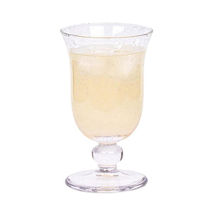 Juliska Provence Glass Clear Goblet with lemonade