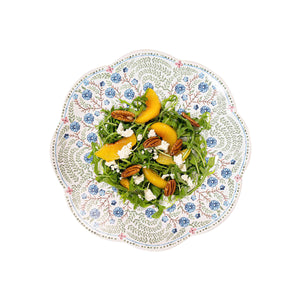 Juliska Villa Seville Chambray Dessert/Salad Plate, Scalloped