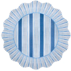 Juliska Cabana Stripe Melamine Dinner Plate Assorted Set/4 - Multi