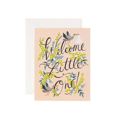 Rifle paper co Welcome Little One Card