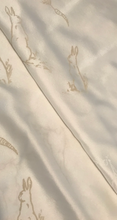 Load image into Gallery viewer, PAIGE HATHAWAY THORN Silk Baby Lovey, Cream Bunnies blanket
