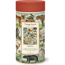 Load image into Gallery viewer, Cavallini and co vintage puzzle animal world
