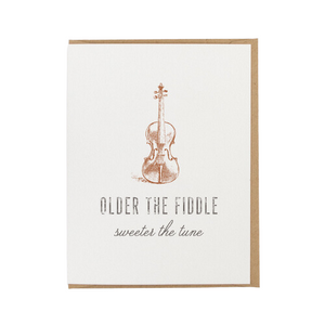 Jerry and Julep Older the Fiddler Birthday Card
