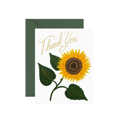 rifle paper co Sunflower Thank You Card