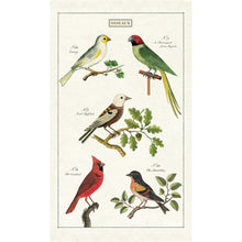 Load image into Gallery viewer, cavallini and co vintage tea towel  birds oiseaux
