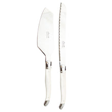 Load image into Gallery viewer, Laguiole Ivory Cake Knife Set
