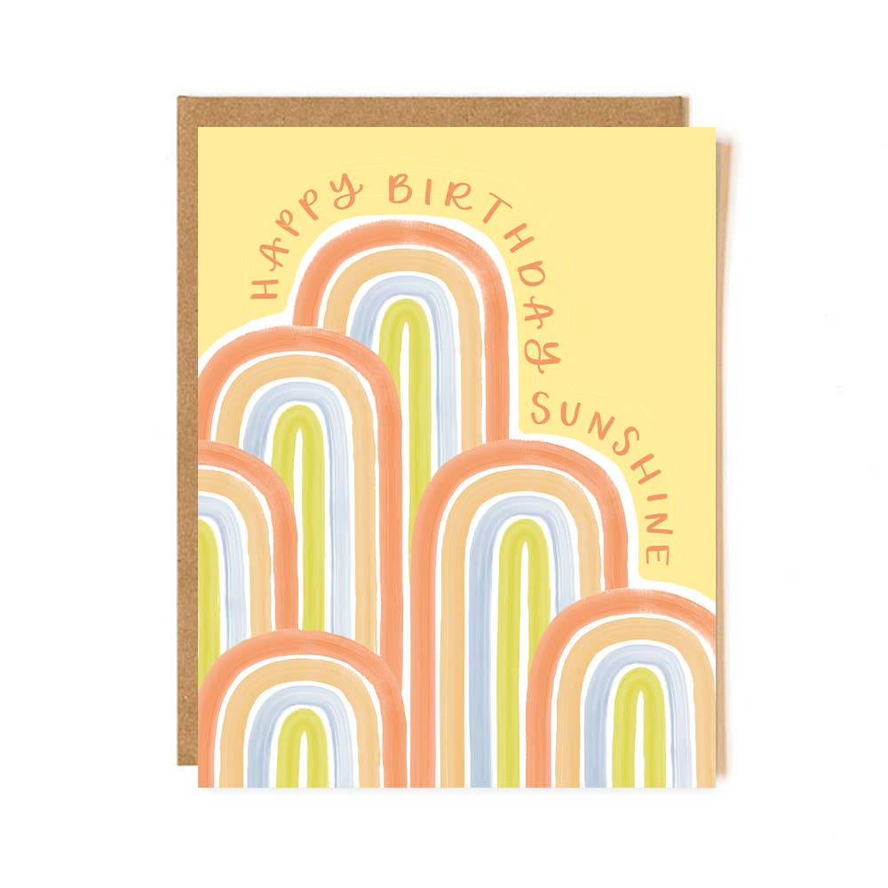 Sunshine Arches Birthday Card