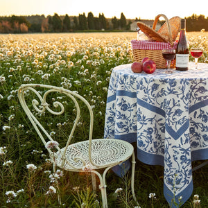 Granada Cornflower Blue Tablecloth