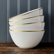 Load image into Gallery viewer, Caskata Grace Gold Tall Cereal Bowl
