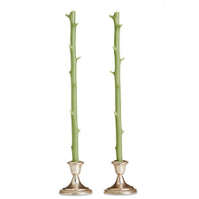 Load image into Gallery viewer, White Chocolate Stick Candles, Pair Sour Apple
