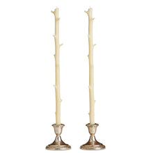 Load image into Gallery viewer, White Chocolate Stick Candles, Pair Cream
