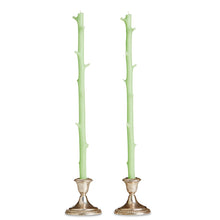 Load image into Gallery viewer, White Chocolate Stick Candles, Pair Key Lime
