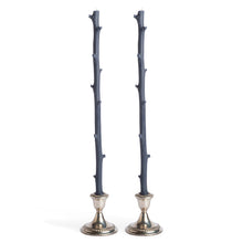 Load image into Gallery viewer, Charcoal Stick Candles, Pair Charcoal
