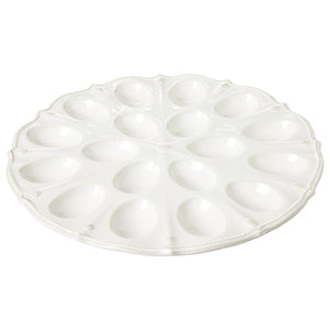 Juliska Berry & Thread Whitewash Deviled Egg Platter