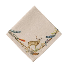 Load image into Gallery viewer, Juliska Forest Walk Cafe Au Lait Napkin with stag
