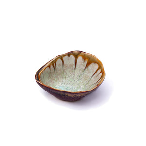 Ae Ceramics Oyster Series Sauce Bowl in Mint & Tortoise