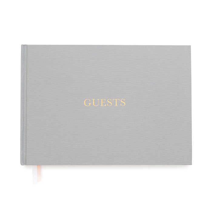 Guest Book in Grey