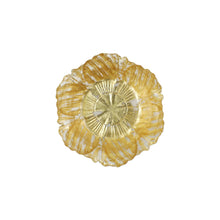 Load image into Gallery viewer, Vietri Rufolo Glass Gold Flower Bowl, Small
