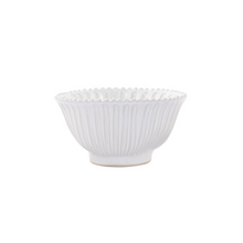 Load image into Gallery viewer, Vietri Incanto Stone White Stripe small Serving Bowl
