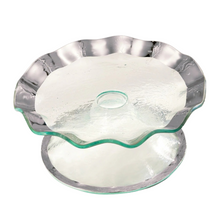 Load image into Gallery viewer, Annieglass Ruffle Petit Four Stand
