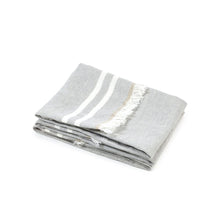 Load image into Gallery viewer, The Belgian Gray Stripe Guest Towel
