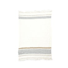 Load image into Gallery viewer, The Belgian Oyster Stripe Guest Towel
