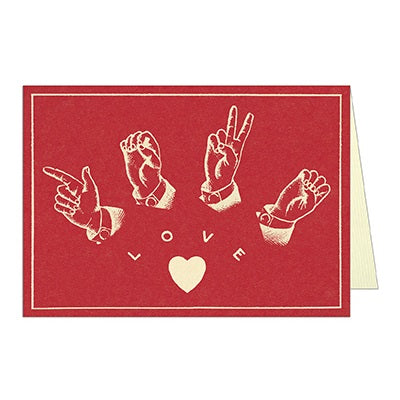 Sign Language LOVE Card
