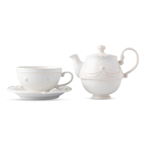 Juliska Berry & Thread Whitewash Tea for One Tea Pot