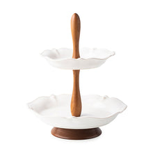Load image into Gallery viewer, Juliska Berry &amp; Thread Whitewash Tiered Serving Stand
