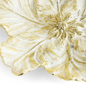 Michael Aram Tulip Centerpiece gold and white details