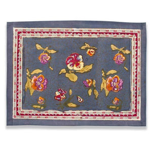 Pansy Red & Grey Placemat