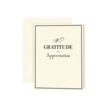Load image into Gallery viewer, Crane &amp; Co. &quot;With Gratitude &amp; Appreciation&quot; Card

