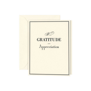 Crane & Co. "With Gratitude & Appreciation" Card