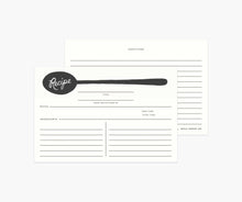 Load image into Gallery viewer, Charcoal Spoon Recipe Cards

