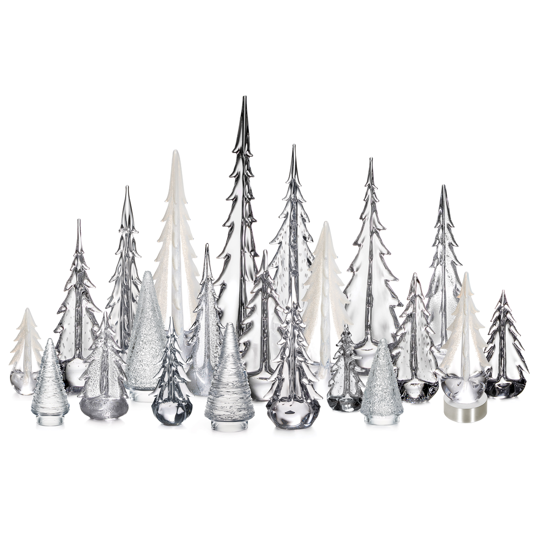 Glass Evergreen Trees