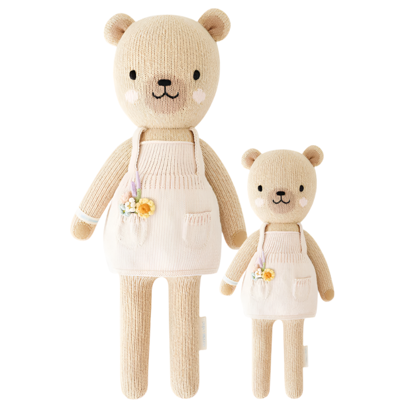 Cuddle and kind goldie the honey bear knitted plushie