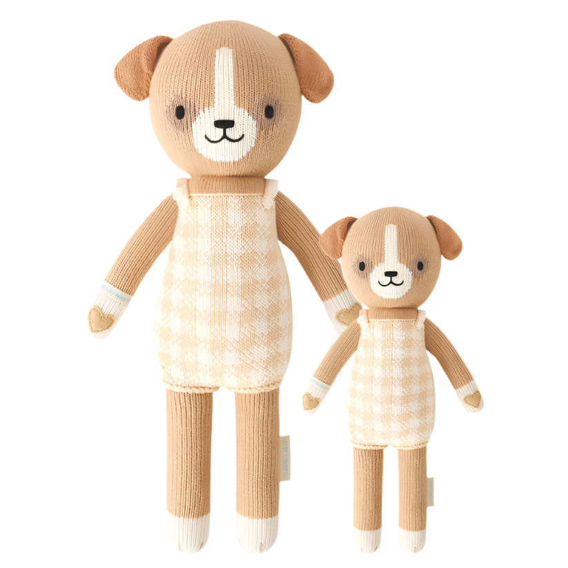 Cuddle and Kind Hayden the Dog knitted plushie