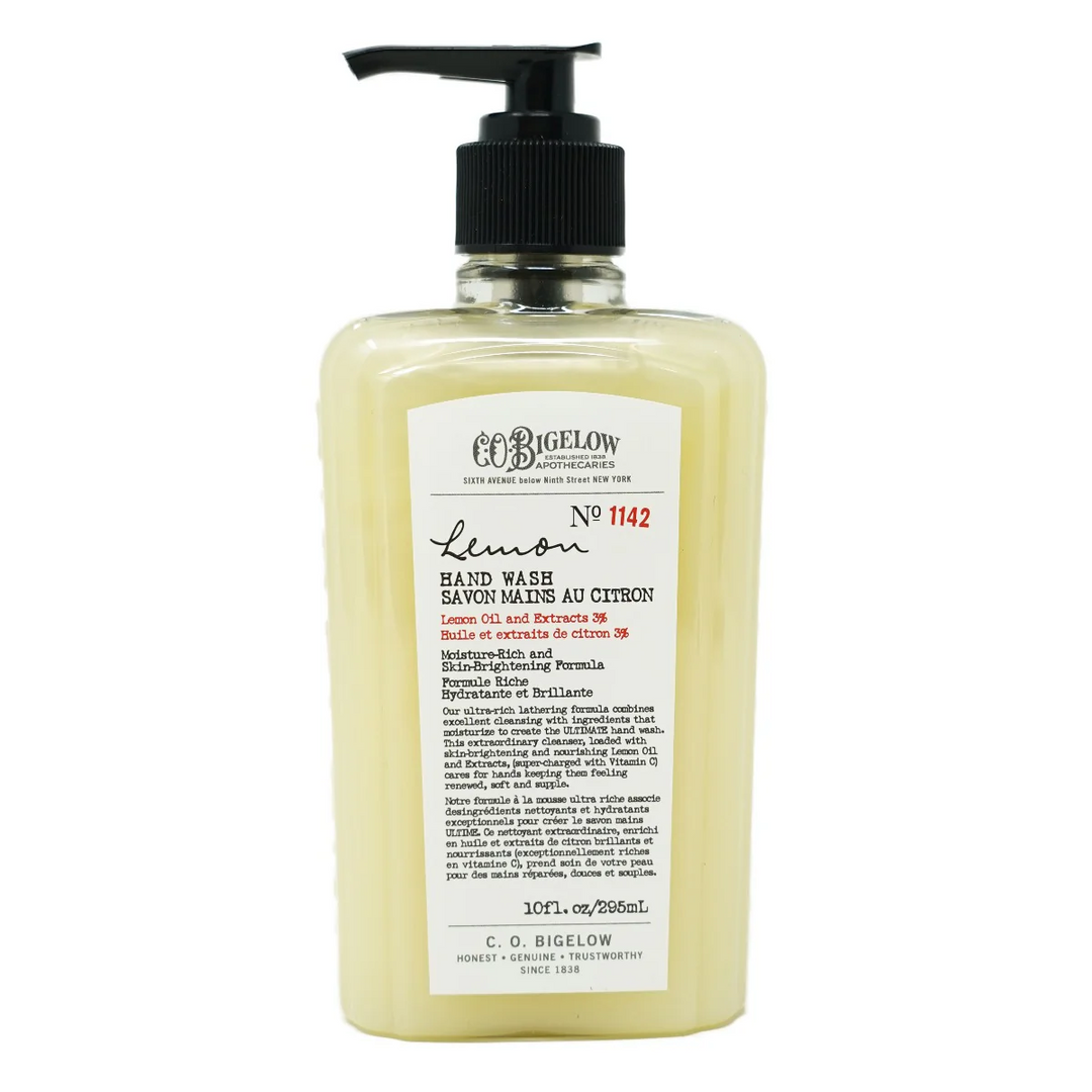 C.O. Bigelow lemon hand wash bottle