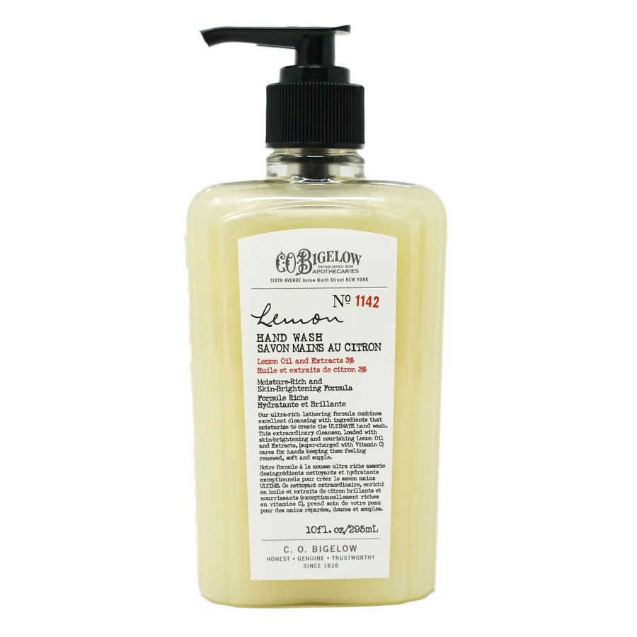 C.O. Bigelow lemon hand wash bottle