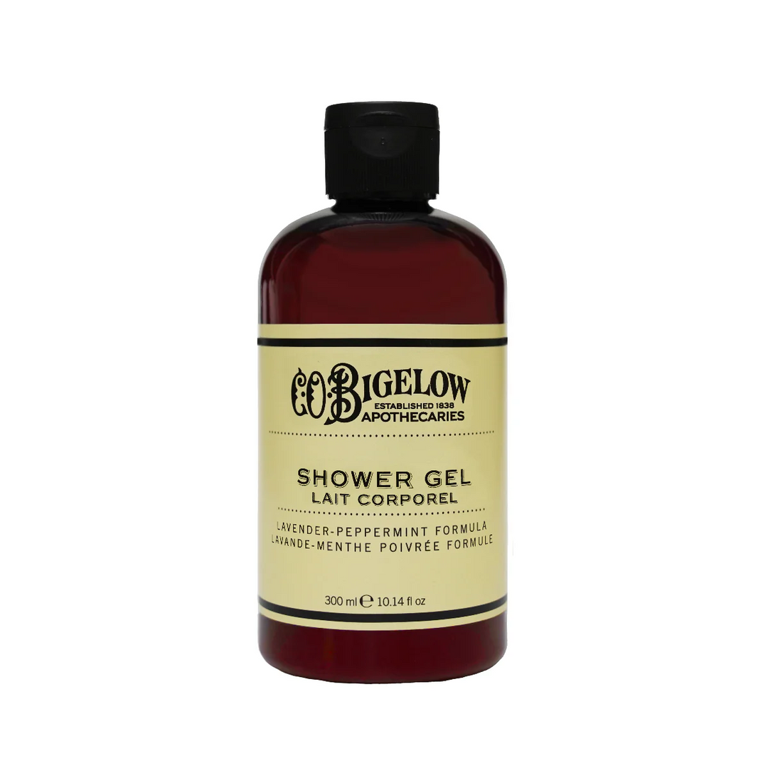 Bottle of Bigelow Lavender peppermint shower gel 