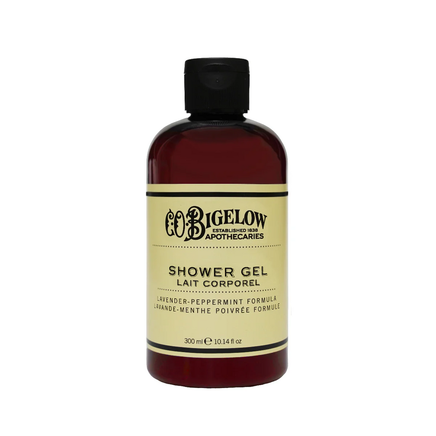 Bottle of Bigelow Lavender peppermint shower gel 