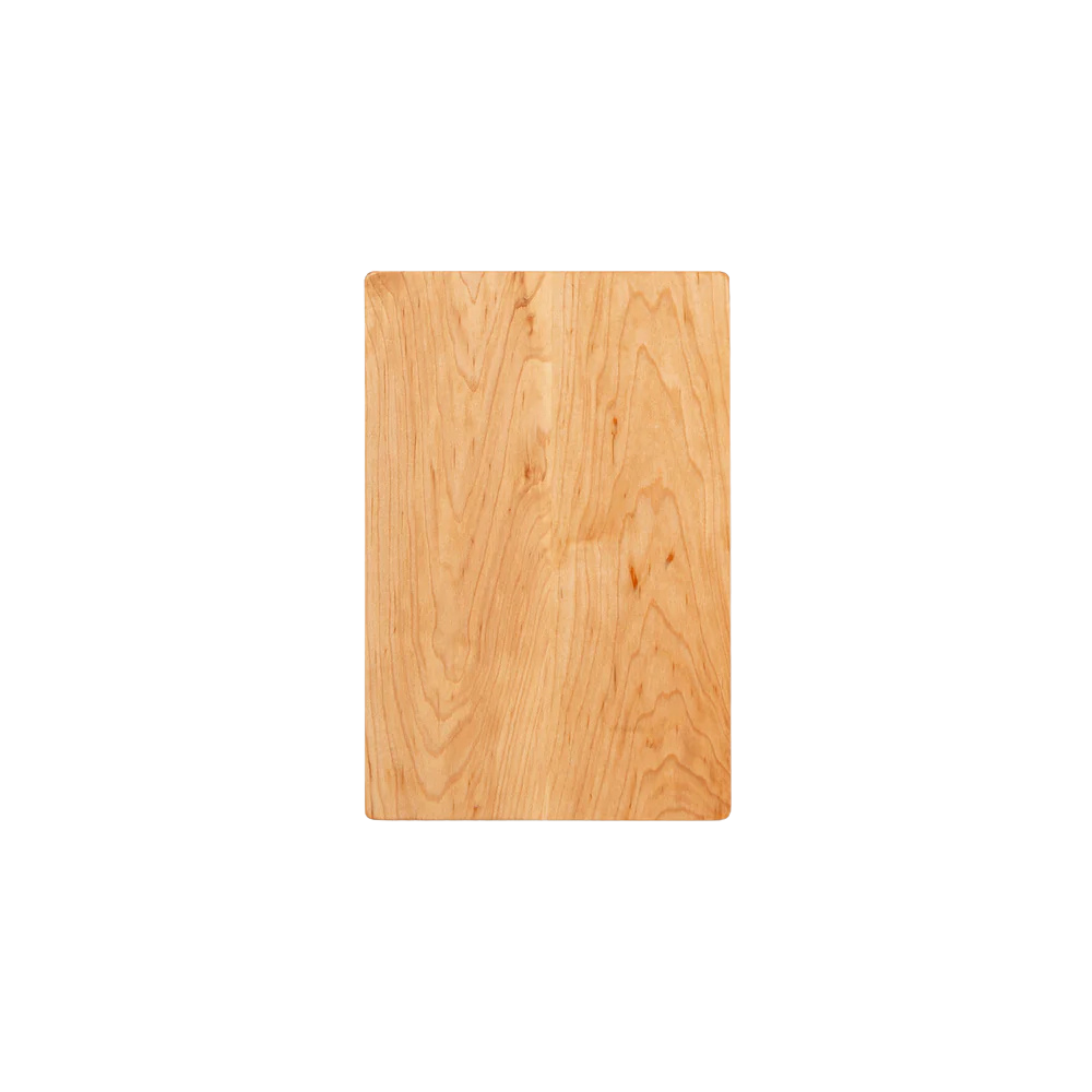 A wooden cutting board