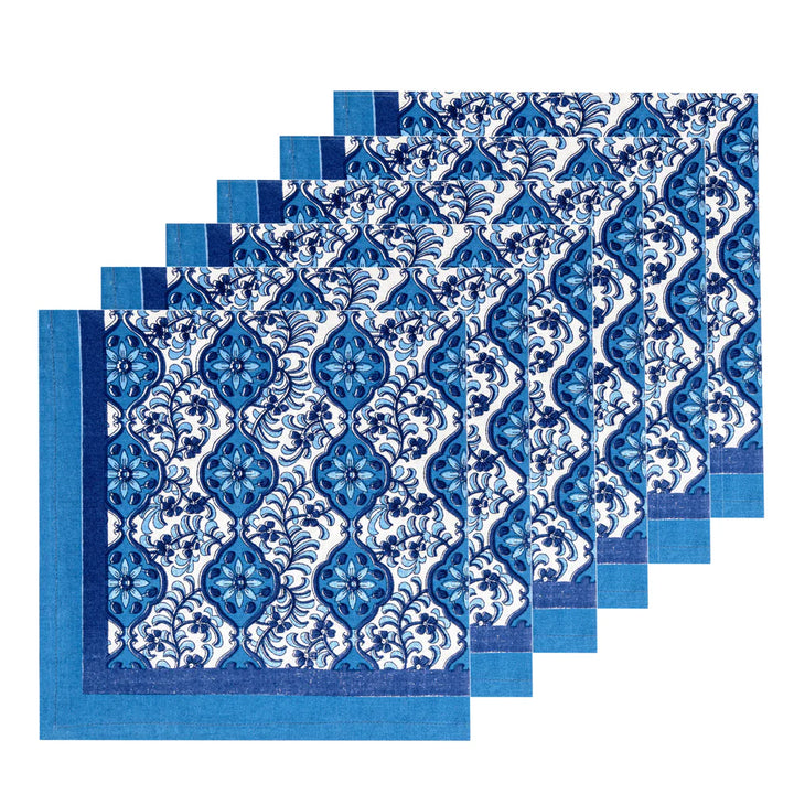 Azulejo Blue Napkin Set/6