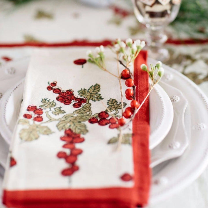 Gooseberry Red & Green Napkin Set/6