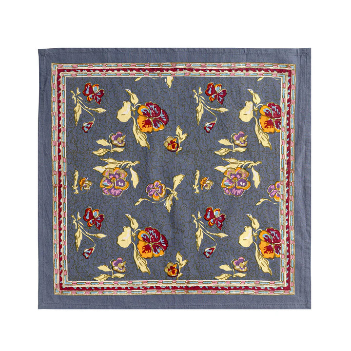 Pansy Red & Grey Napkin Set/6