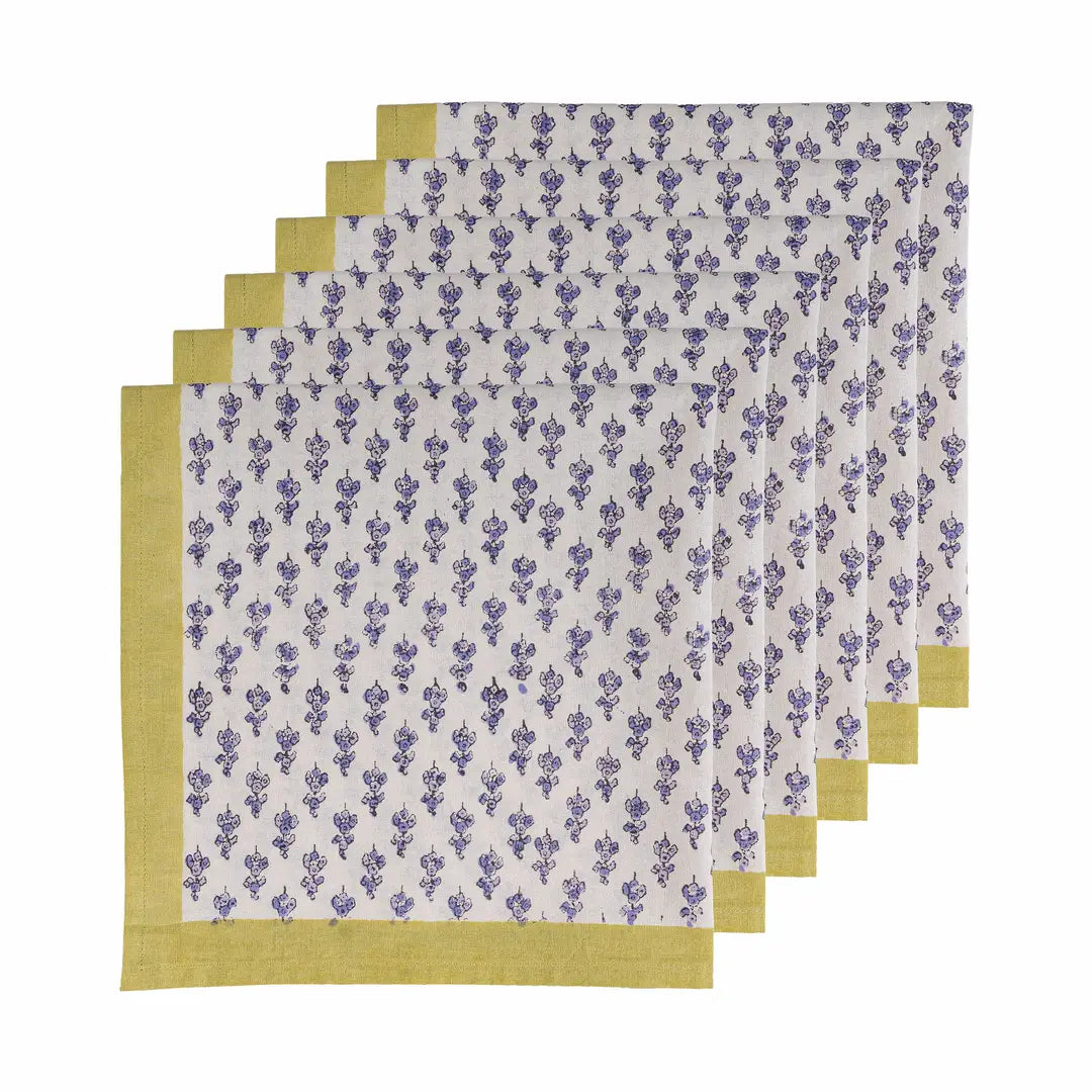 Lavender Bouquet Napkin Set/6