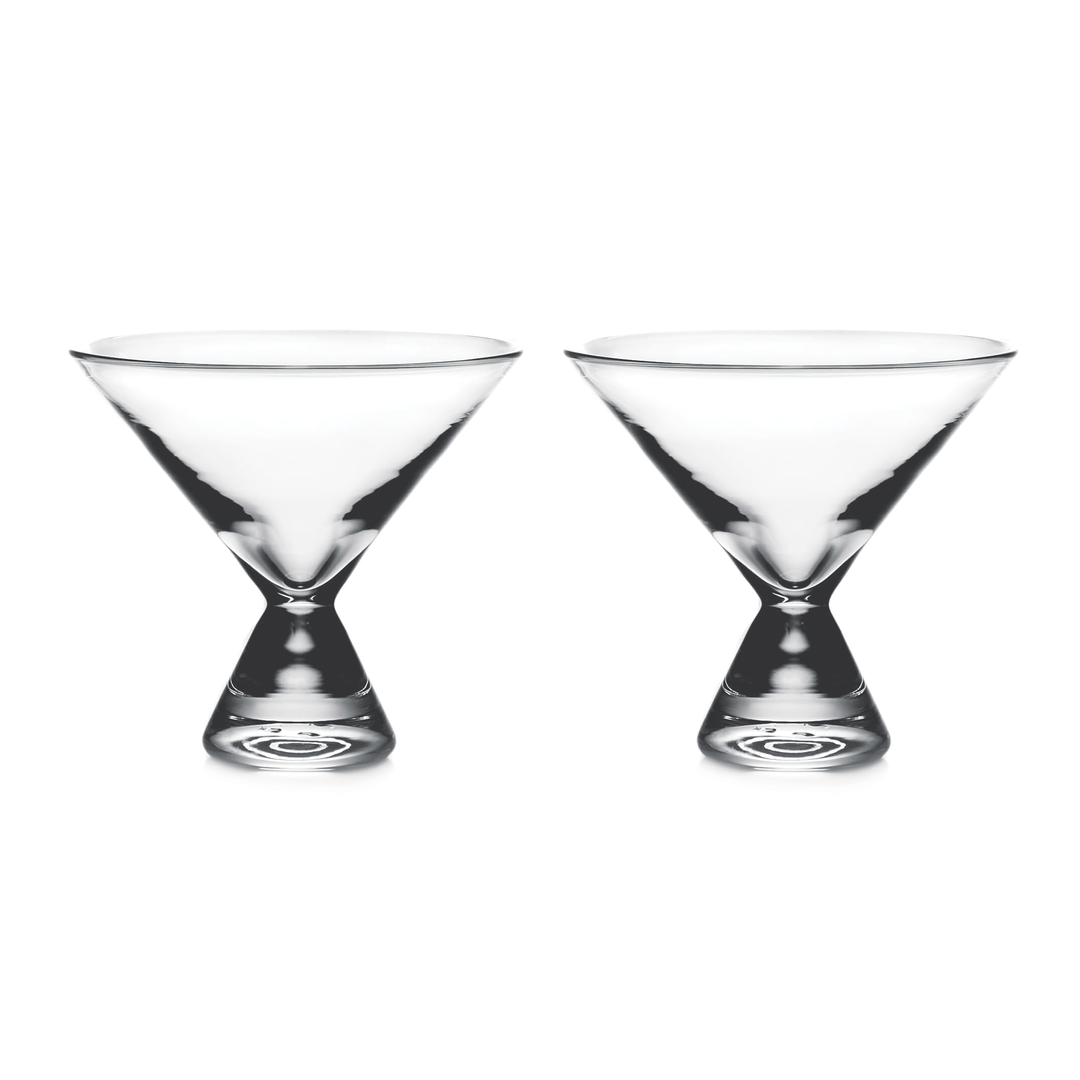 Two simon pearce martini glasses