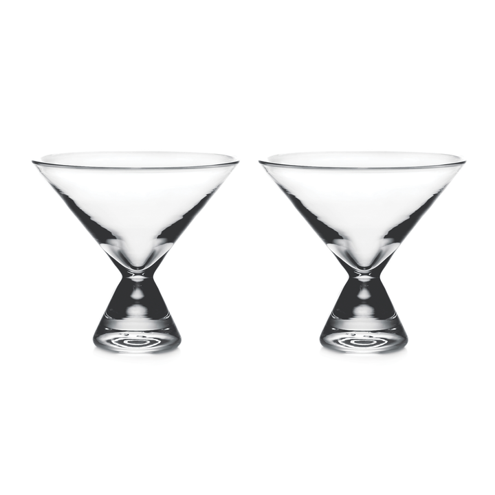 Two simon pearce martini glasses